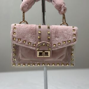 Pink Studded Women's Bag